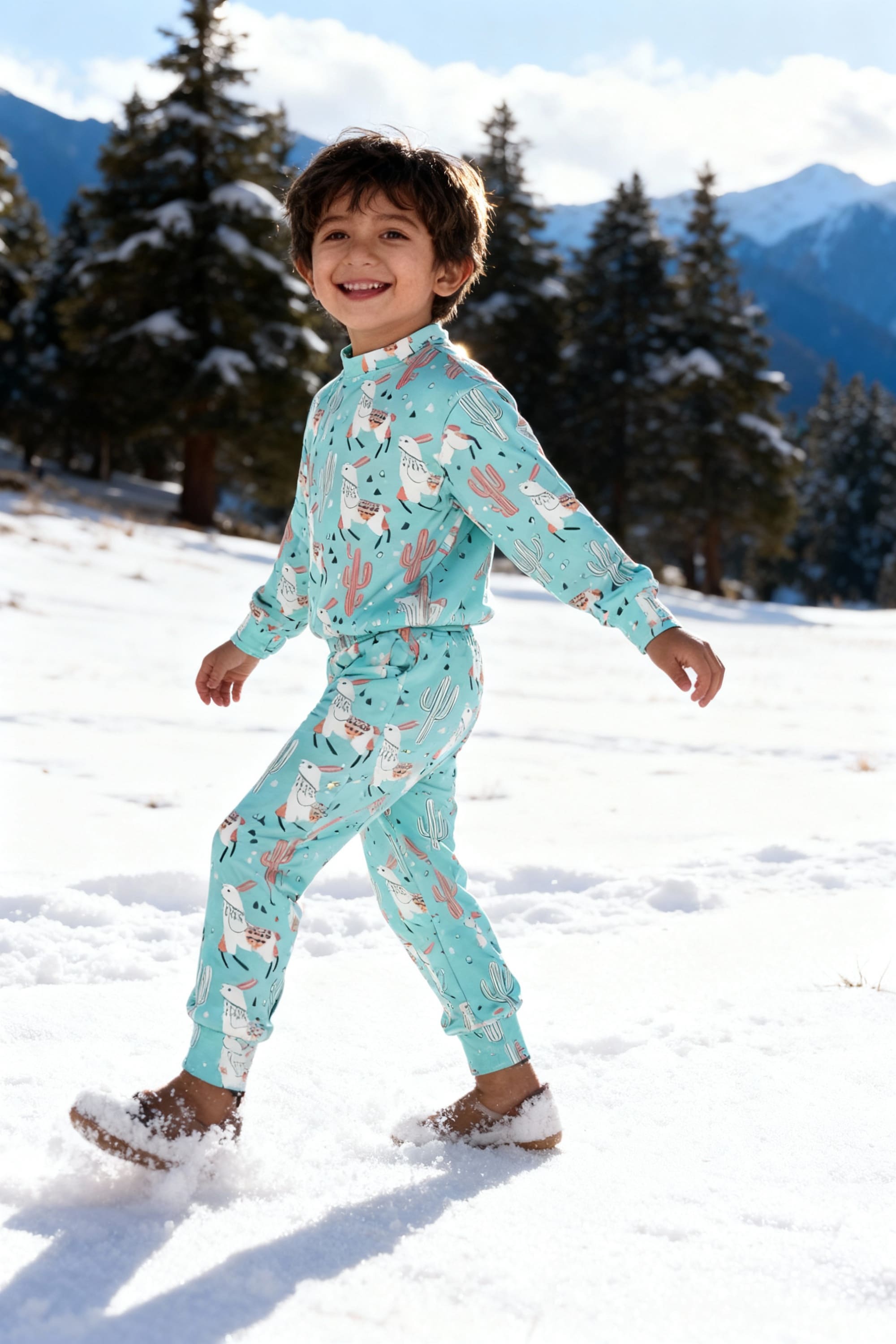 Bebe Unicorn Gender Neutral Looper Coord Set (Llama)