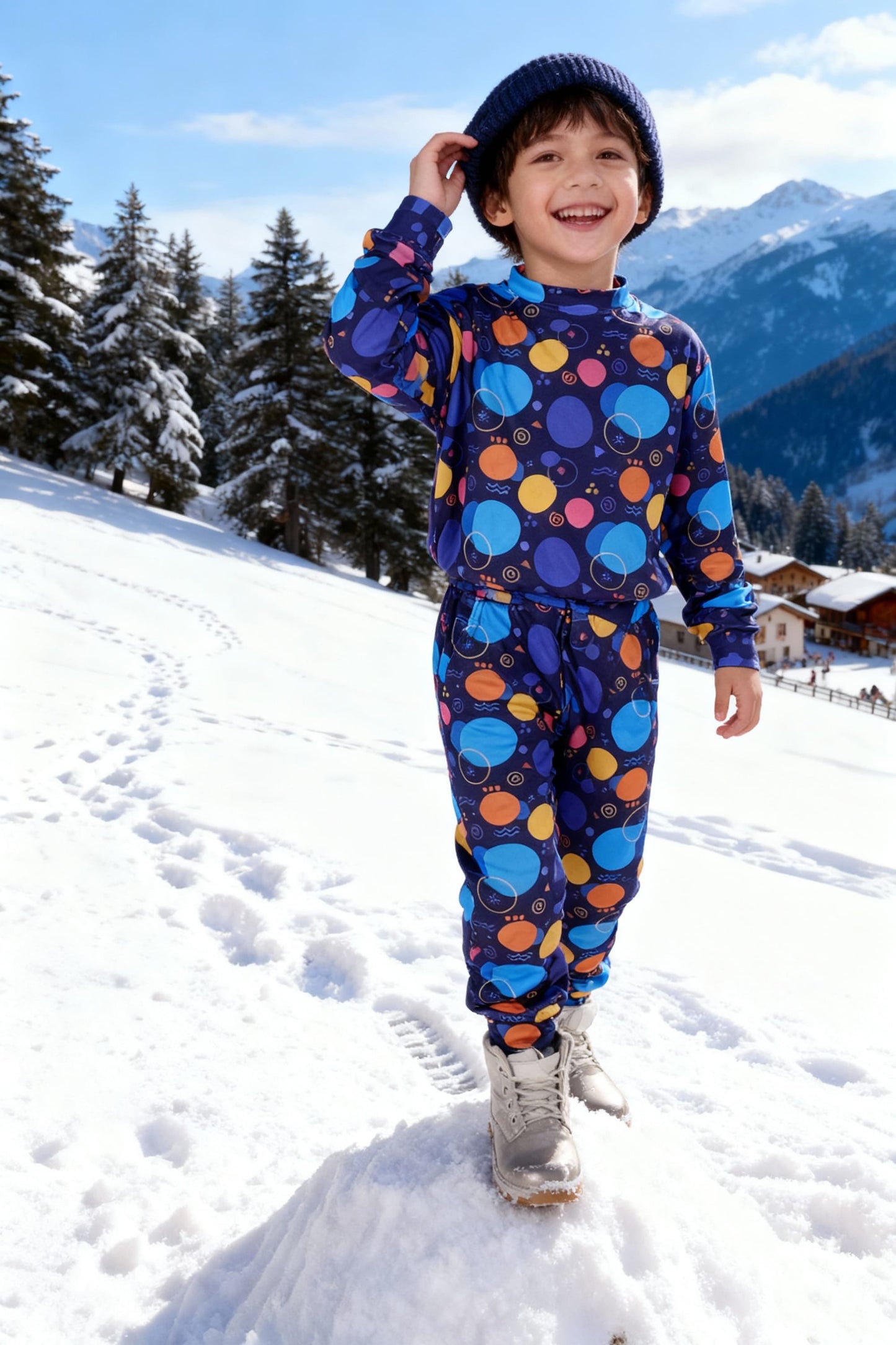 Bebe Unicorn Gender Neutral Looper Coord Set (Geometric)