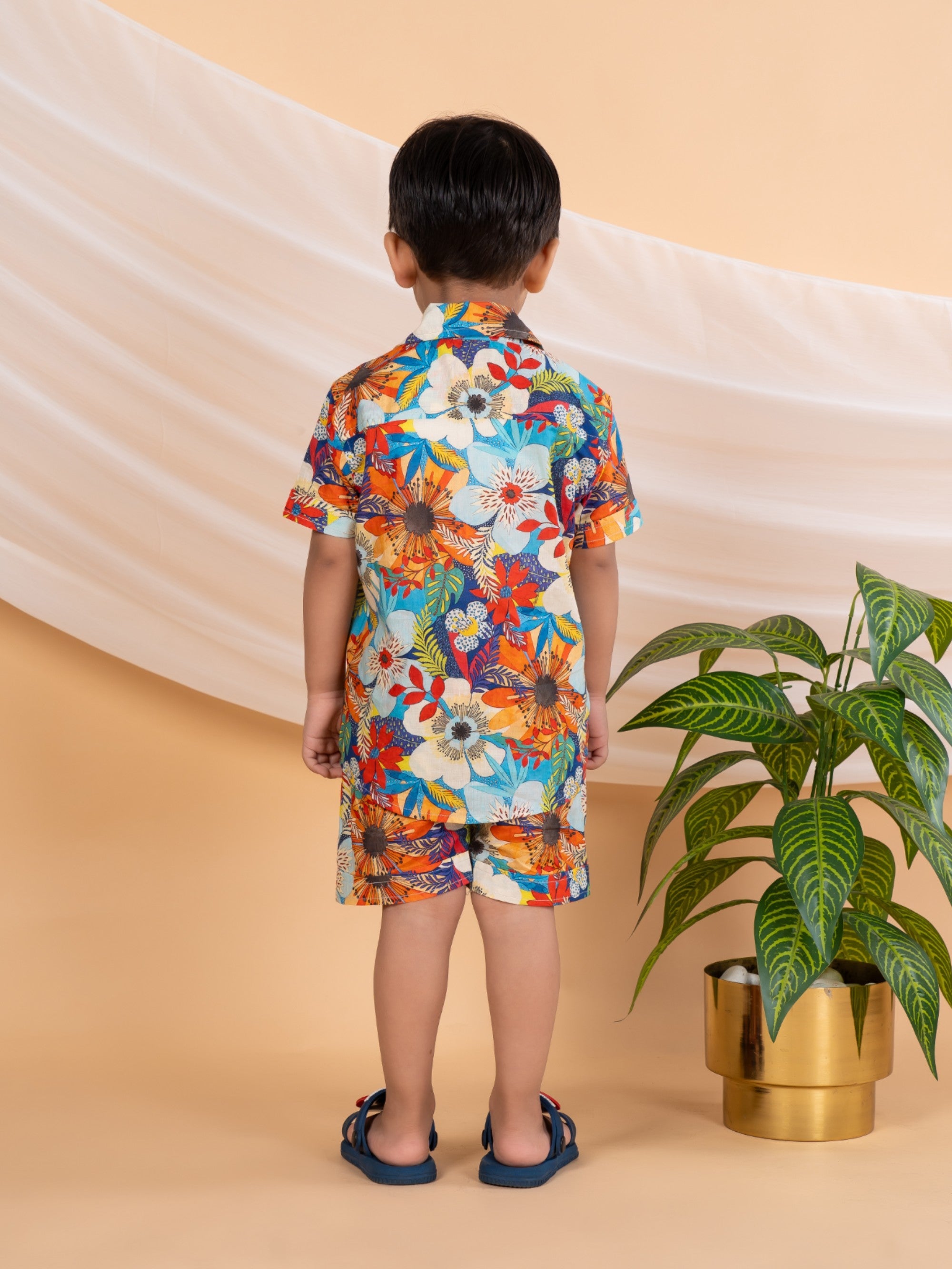 Bebe Unicorn Boys Floral Print Coord Set