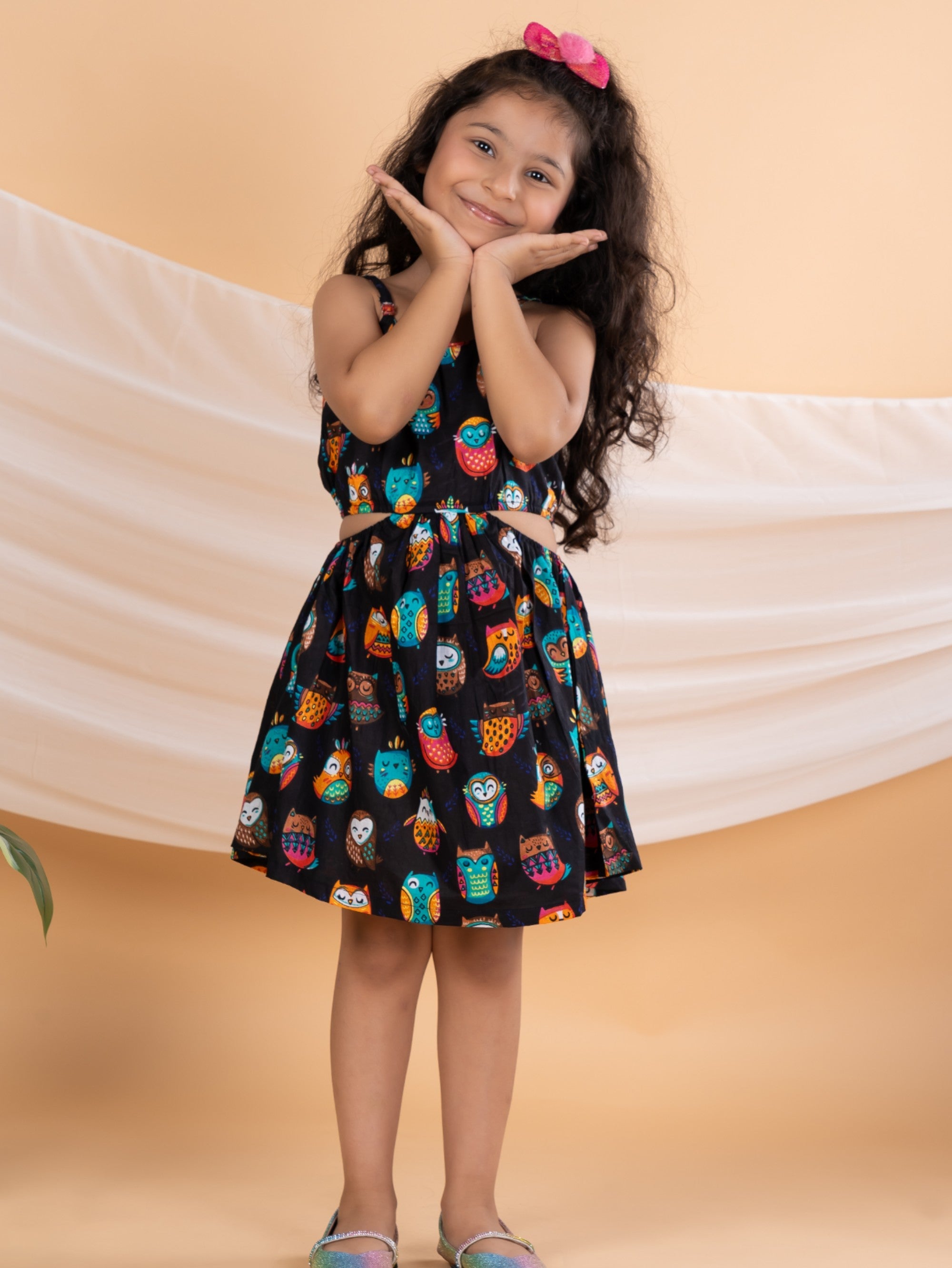 Bebe Unicorn Girls Casual Cotton Dress