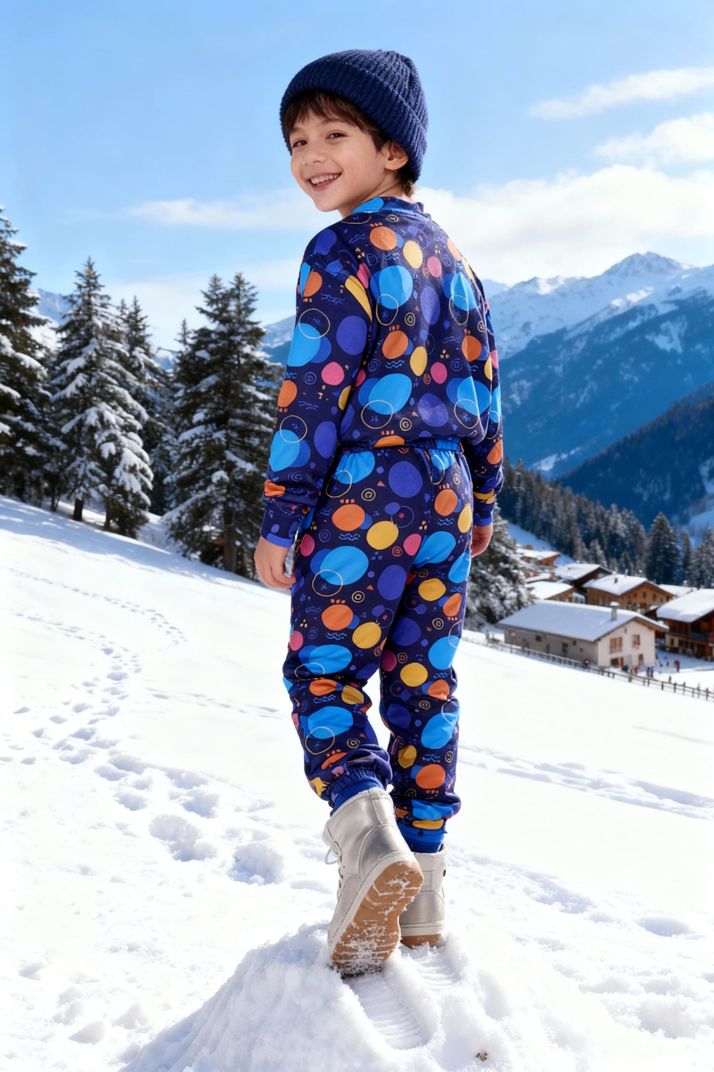 Bebe Unicorn Gender Neutral Looper Coord Set (Geometric)