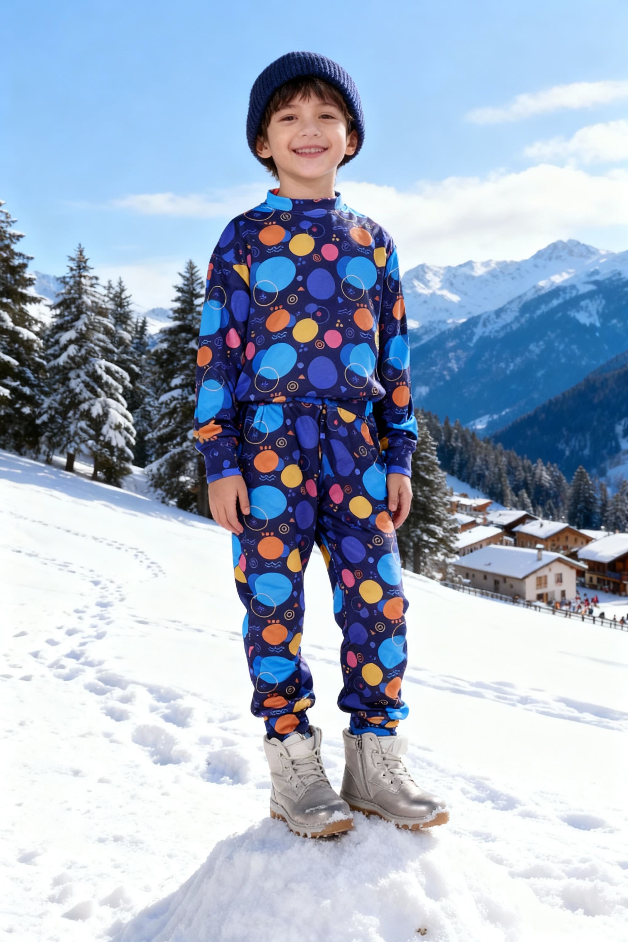 Bebe Unicorn Gender Neutral Looper Coord Set (Geometric)