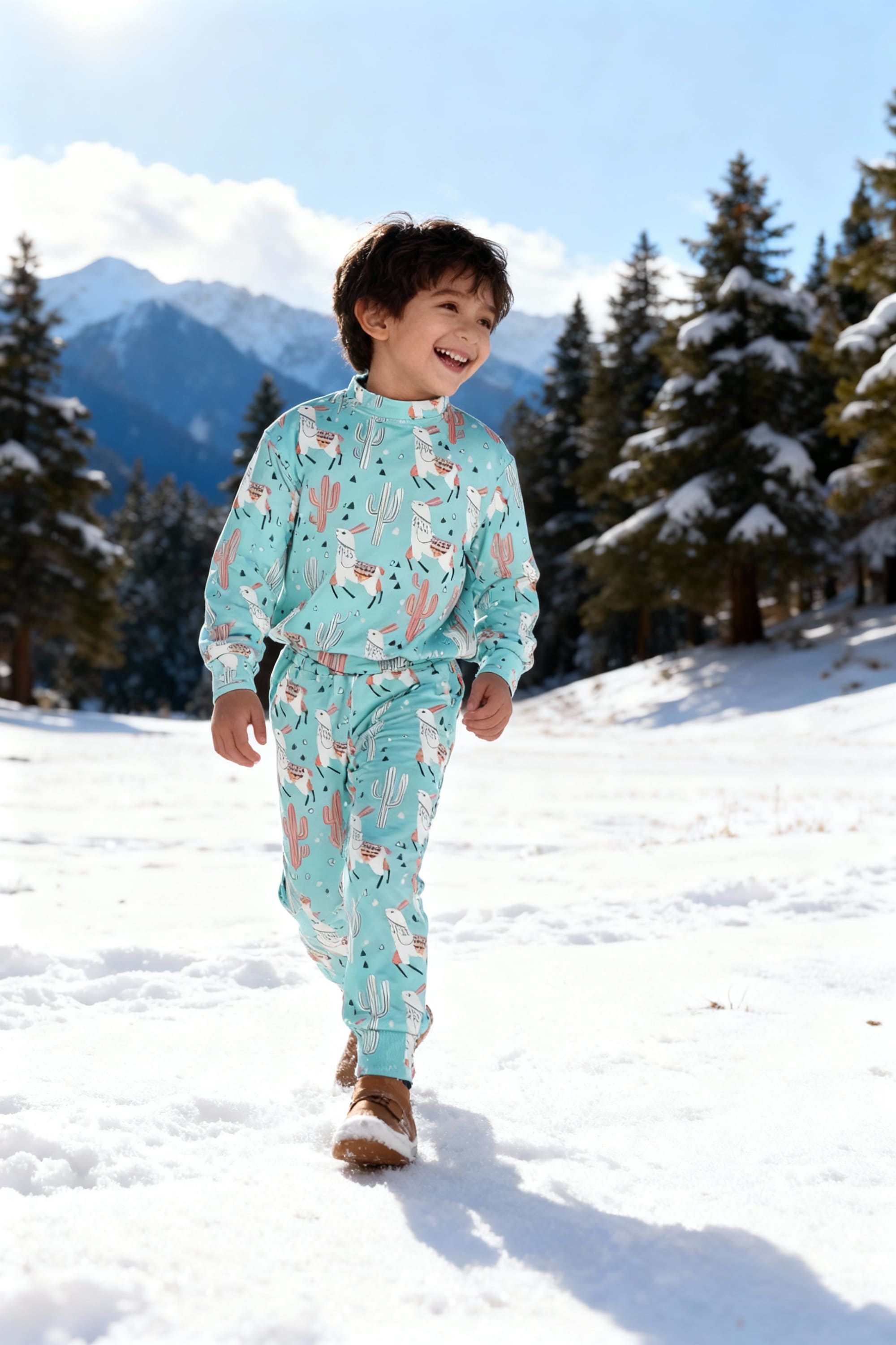 Bebe Unicorn Gender Neutral Looper Coord Set (Llama)