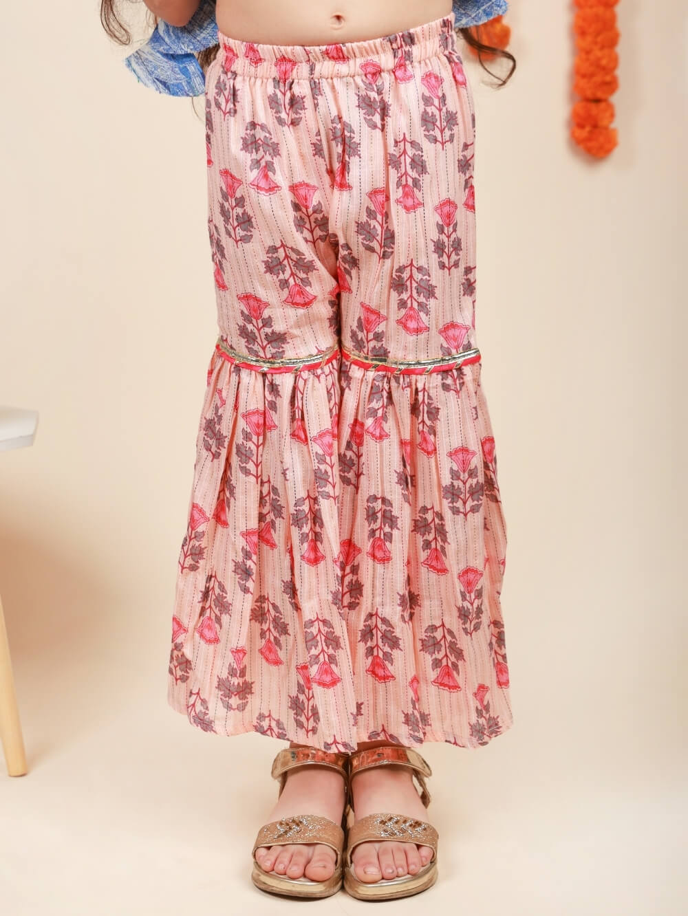 peach kids coord set in premium cotton – festive, stylish & comfy wear India