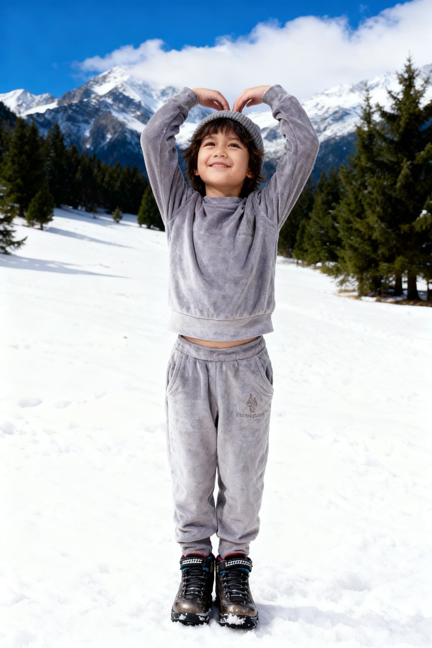 Bebe Unicorn Gender Neutral Super Soft Coord Sets Gray