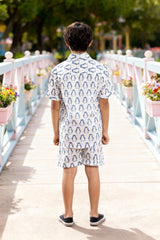 Blue and White Bliss Trendy Co-Ord Set