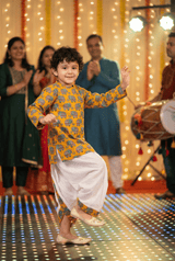 Yellow Kurta Dhoti ensemble