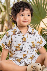 Boys Leopard Cub Print Coord Set