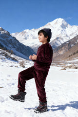 Bebe Unicorn Gender Neutral Super Soft Coord Sets Wine