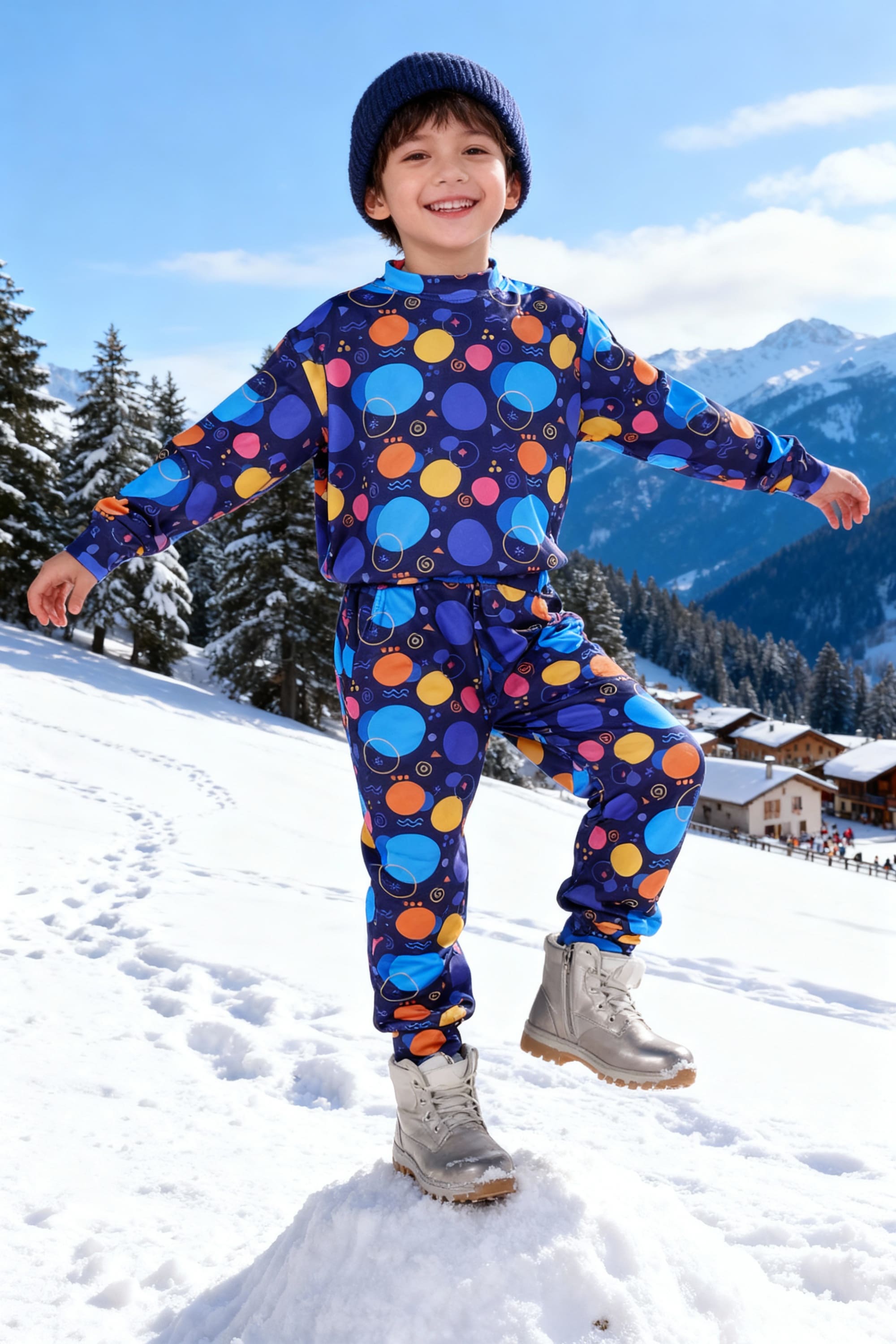 Bebe Unicorn Gender Neutral Looper Coord Set (Geometric)