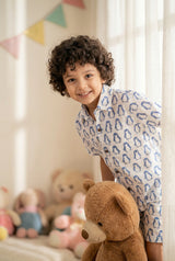 Blue and White Bliss Trendy Co-Ord Set