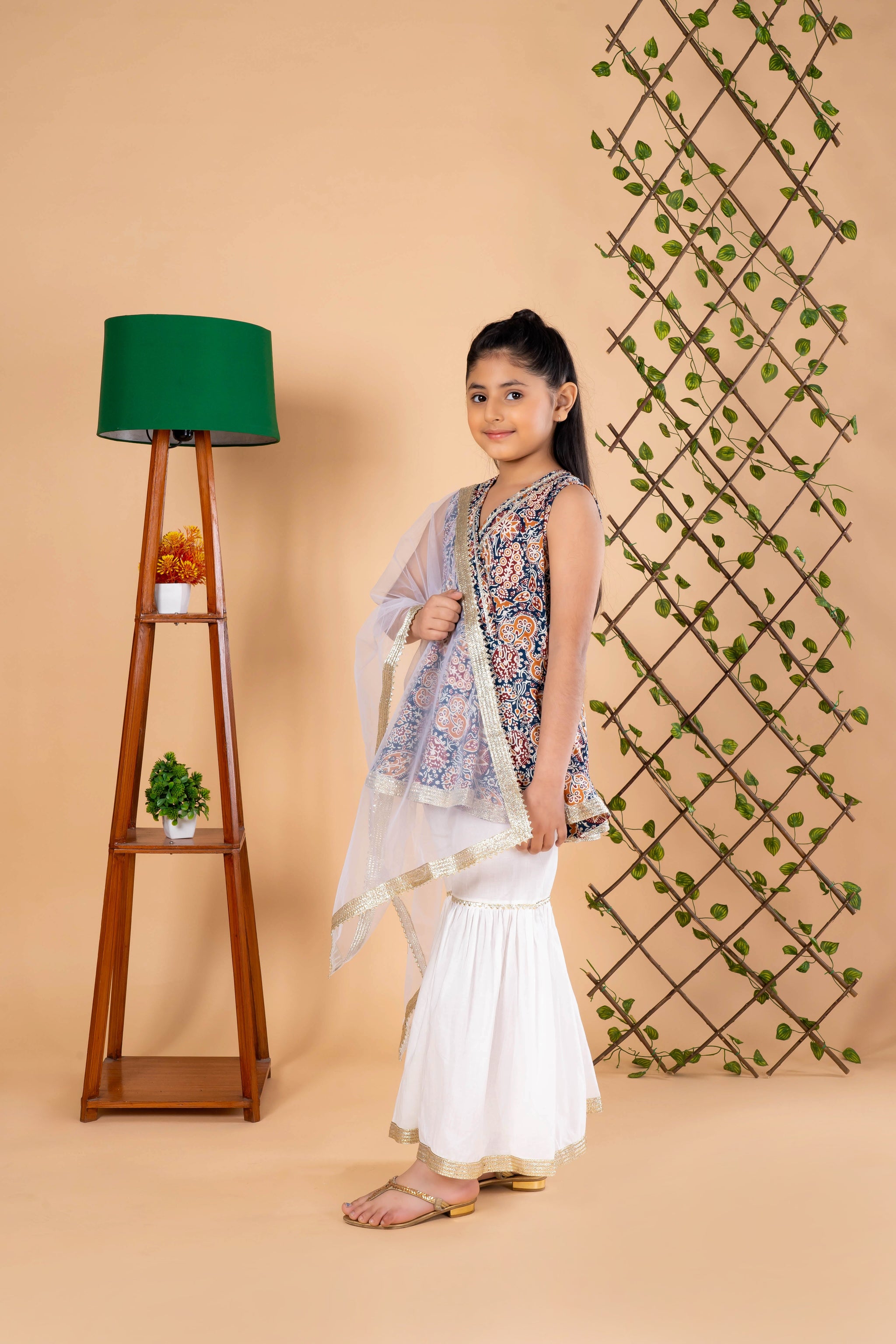 Pastel Printed Sharara Set with Dupatta