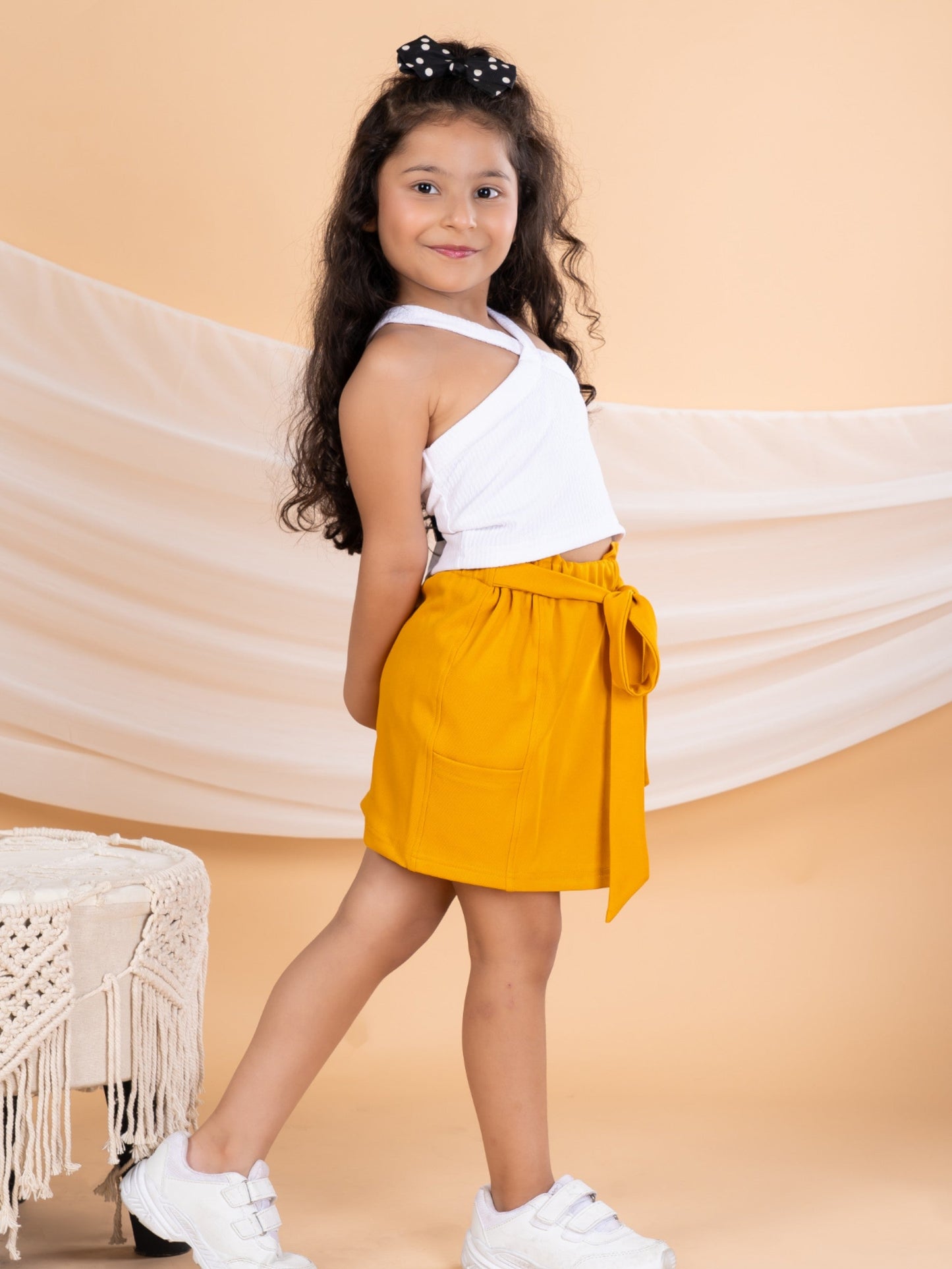 Bebe Unicorn Girls Casual Wear Skirt & Top