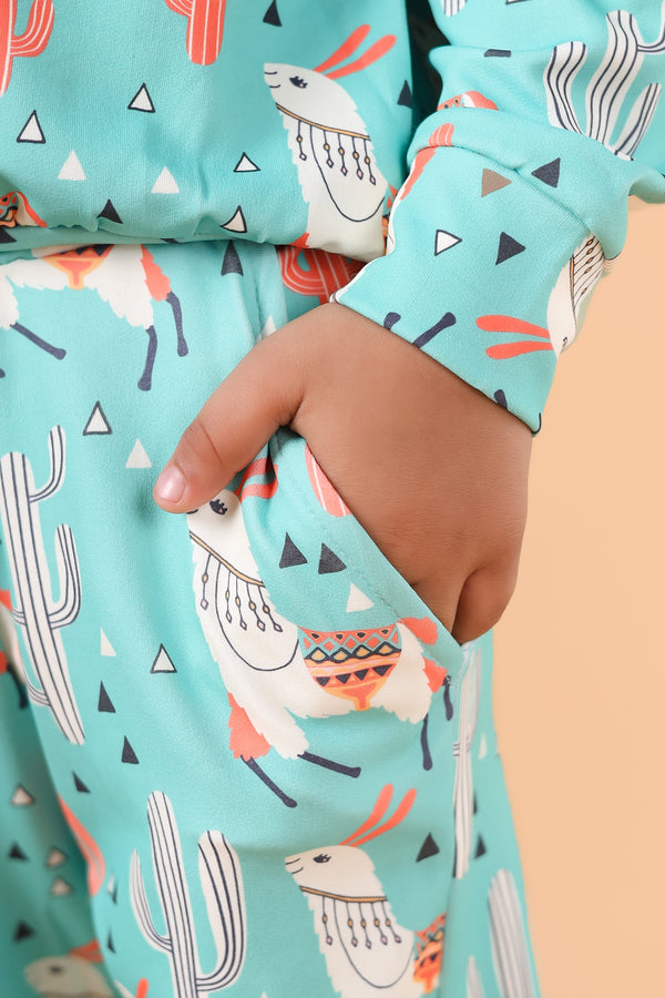 Bebe Unicorn Gender Neutral Looper Coord Set (Llama)