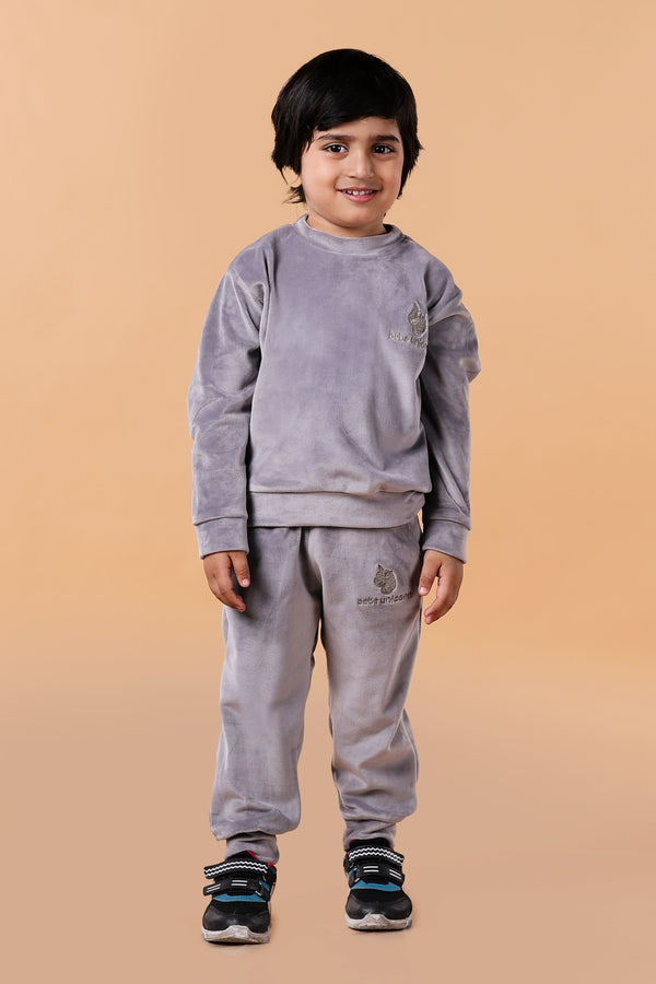 Bebe Unicorn Gender Neutral Super Soft Coord Sets Gray