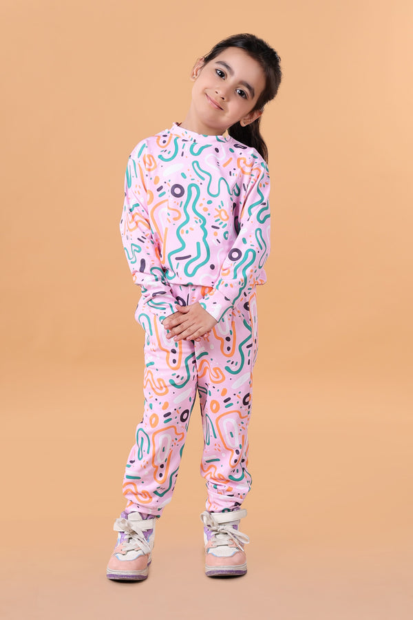 Bebe Unicorn Gender Neutral Looper Coord Set (Abstract)