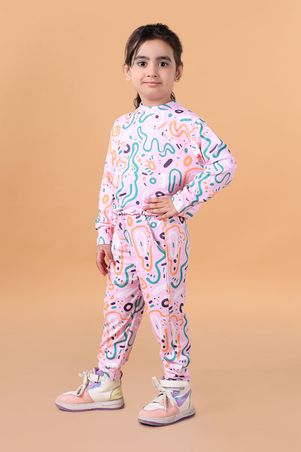 Bebe Unicorn Gender Neutral Looper Coord Set (Abstract)