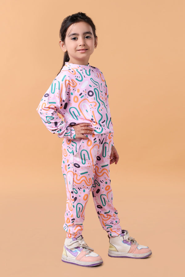 Bebe Unicorn Gender Neutral Looper Coord Set (Abstract)