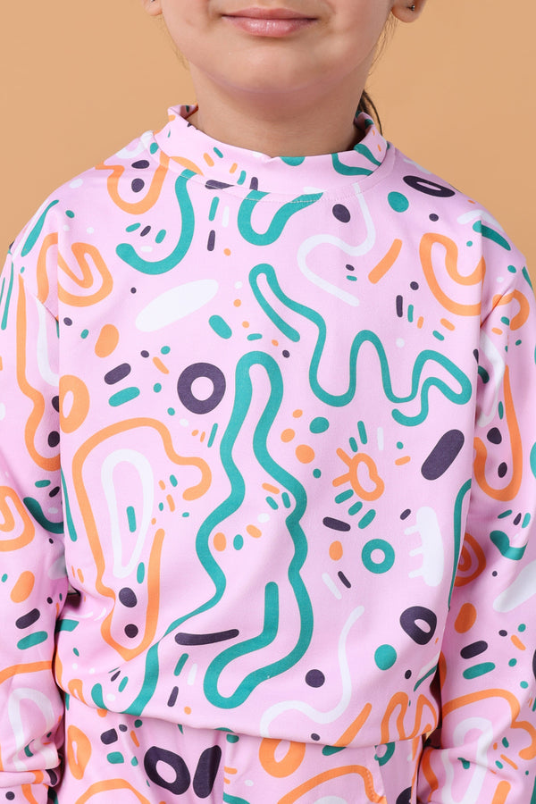 Bebe Unicorn Gender Neutral Looper Coord Set (Abstract)