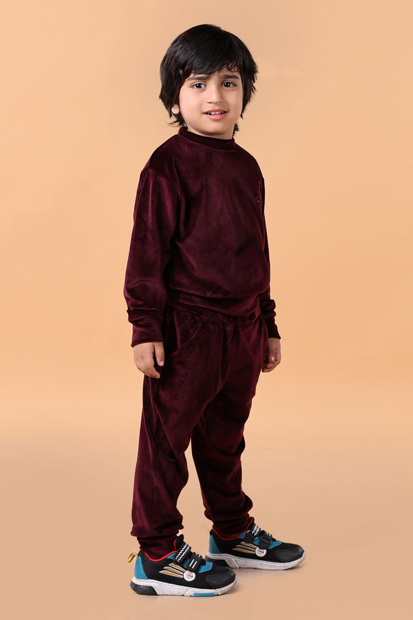 Bebe Unicorn Gender Neutral Super Soft Coord Sets Wine