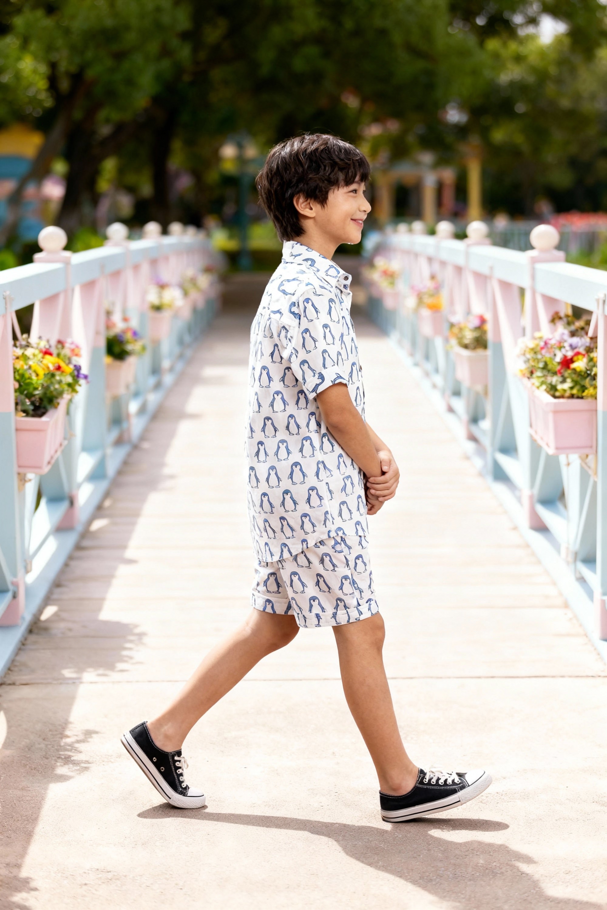 Blue and White Bliss Trendy Co-Ord Set