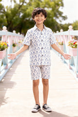 Blue and White Bliss Trendy Co-Ord Set