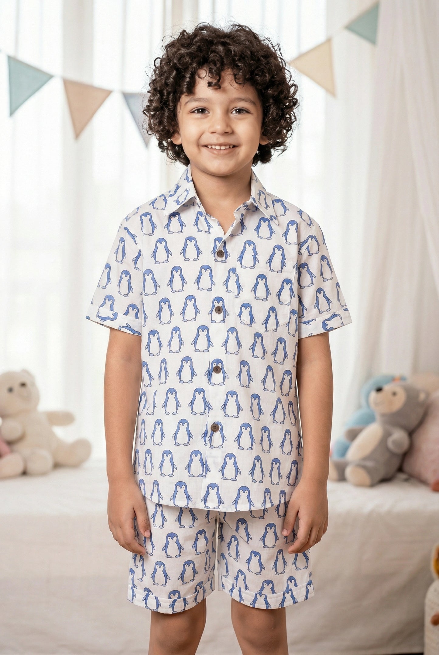 Blue and White Bliss Trendy Co-Ord Set