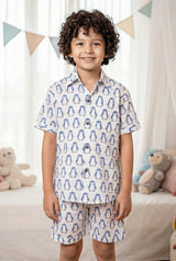 Blue and White Bliss Trendy Co-Ord Set