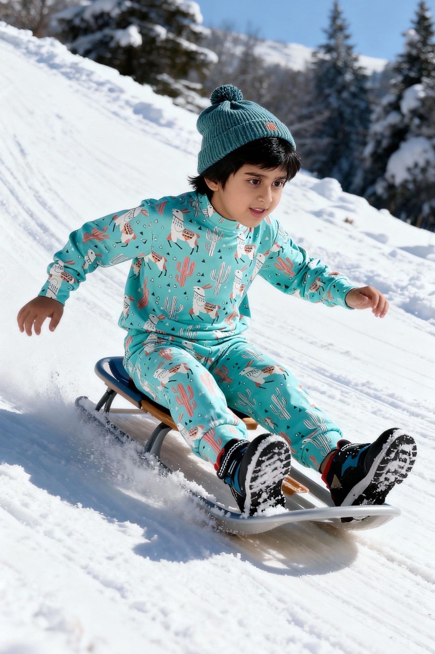 Bebe Unicorn Gender Neutral Looper Coord Set (Llama)