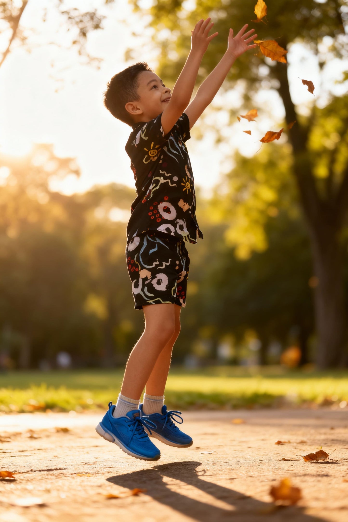 Printed Pure Cotton Boys Shirt & Shorts Coord Set Clothing Set