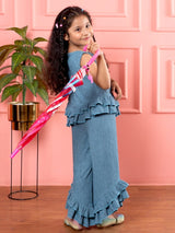 Bebe Unicorn Casual Scrumble Coord Set for Girls - Bebe Unicorn