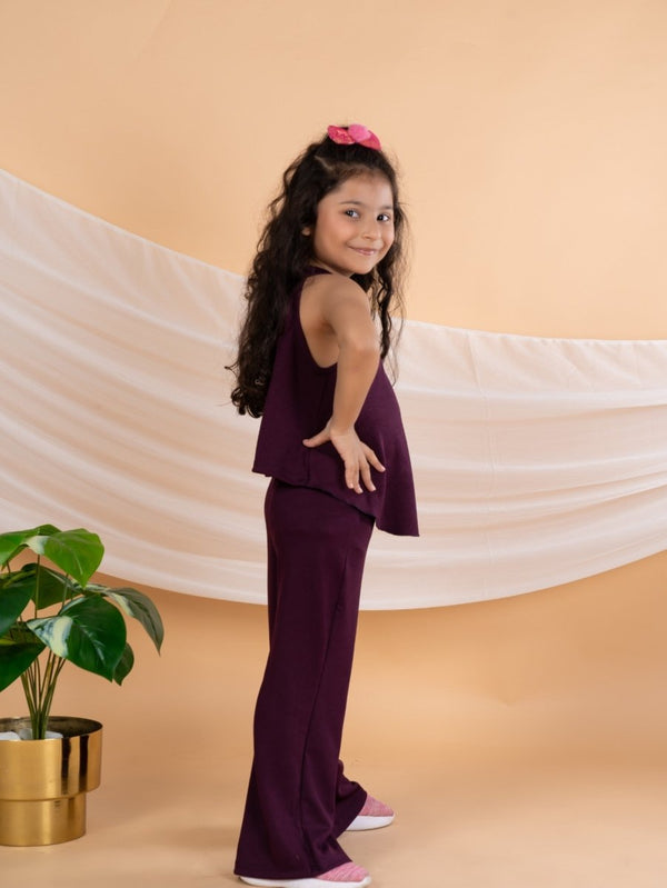 Bebe Unicorn Girls Wine Color Coord Set - Bebe Unicorn