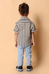 Black & White Printed Half Sleeve Shirt – 4 Year Boy Dress - Bebe Unicorn