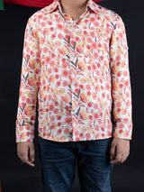 Blooms Galore: Boys' Multicolor Flowers Printed Shirt - Bebe Unicorn