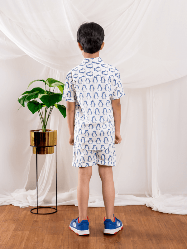 Blue and White Bliss Trendy Co - Ord Set - Bebe Unicorn