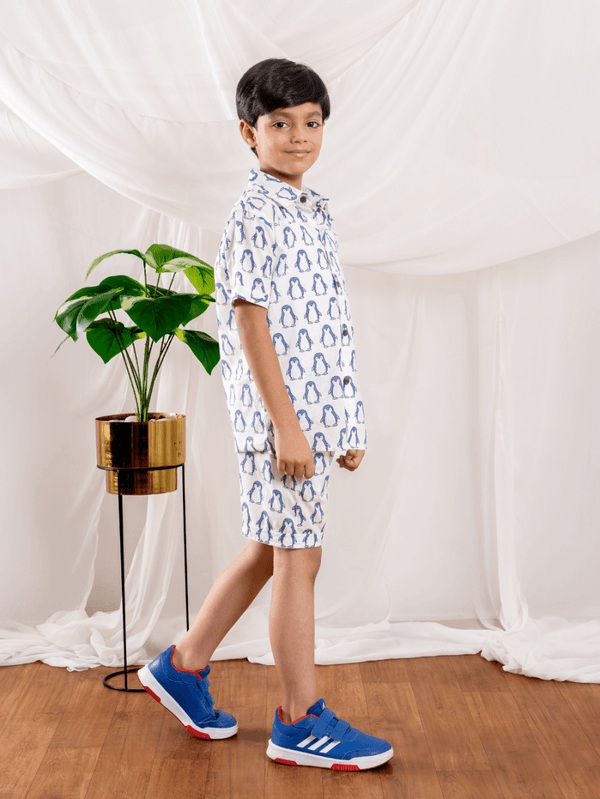 Blue and White Bliss Trendy Co - Ord Set - Bebe Unicorn