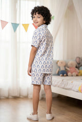 Blue and White Bliss Trendy Co-Ord Set