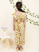 Chic in Yellow Crop Top - Bebe Unicorn