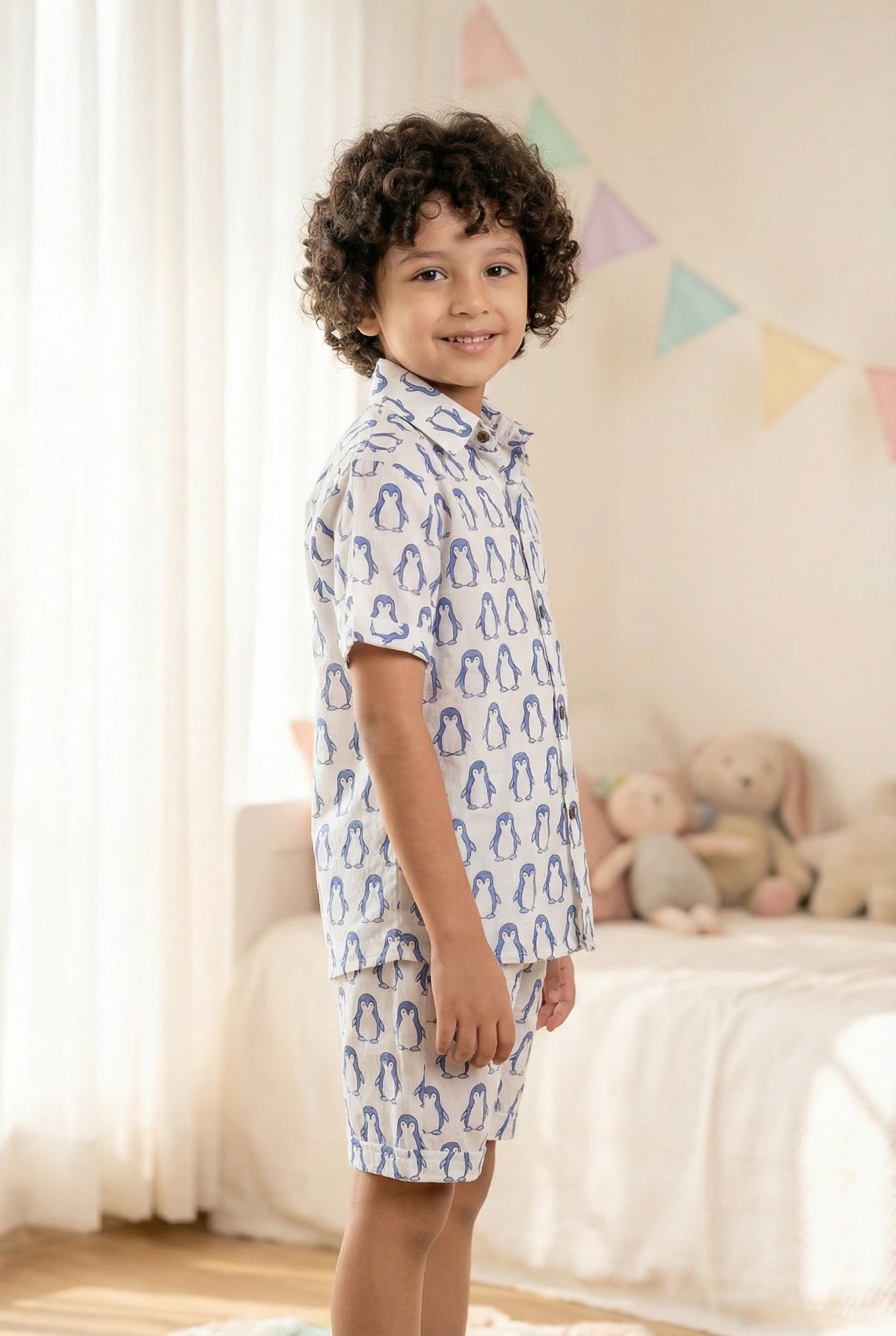 Blue and White Bliss Trendy Co-Ord Set