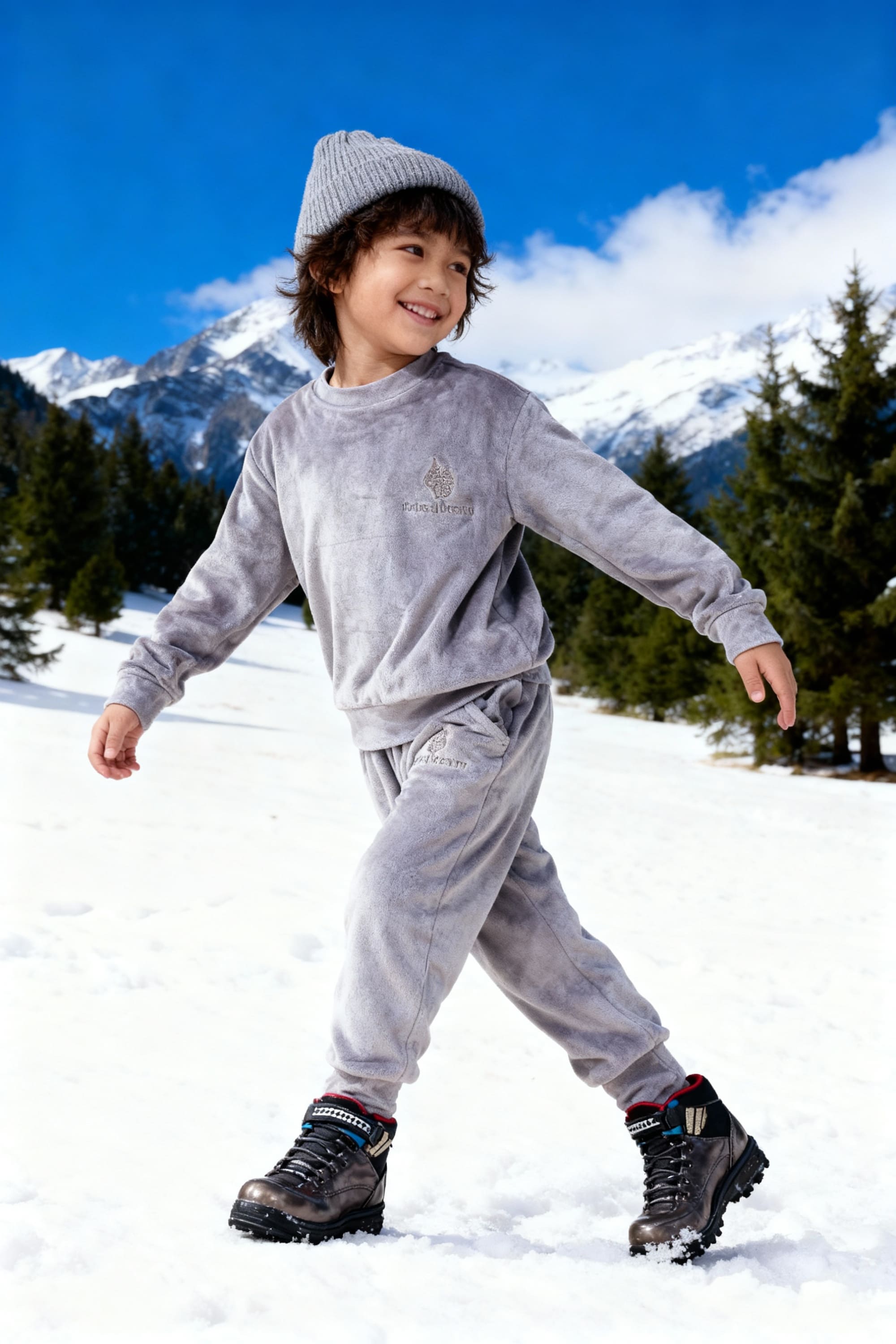 Bebe Unicorn Gender Neutral Super Soft Coord Sets Gray