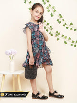 Georgette Dress & Frilled Sleeves - Bebe Unicorn