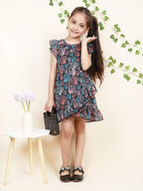 Georgette Dress & Frilled Sleeves - Bebe Unicorn