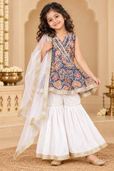 Sharara Suit for Girls - Elegant Party Wear Outfit (2-8Y)