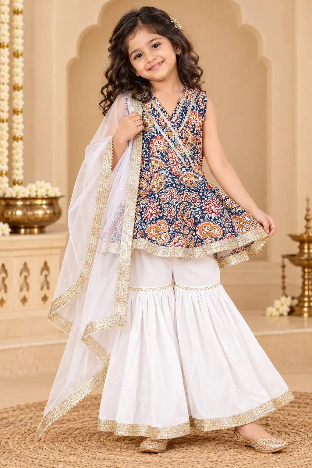 Sharara Suit for Girls - Elegant Party Wear Outfit (2-8Y)