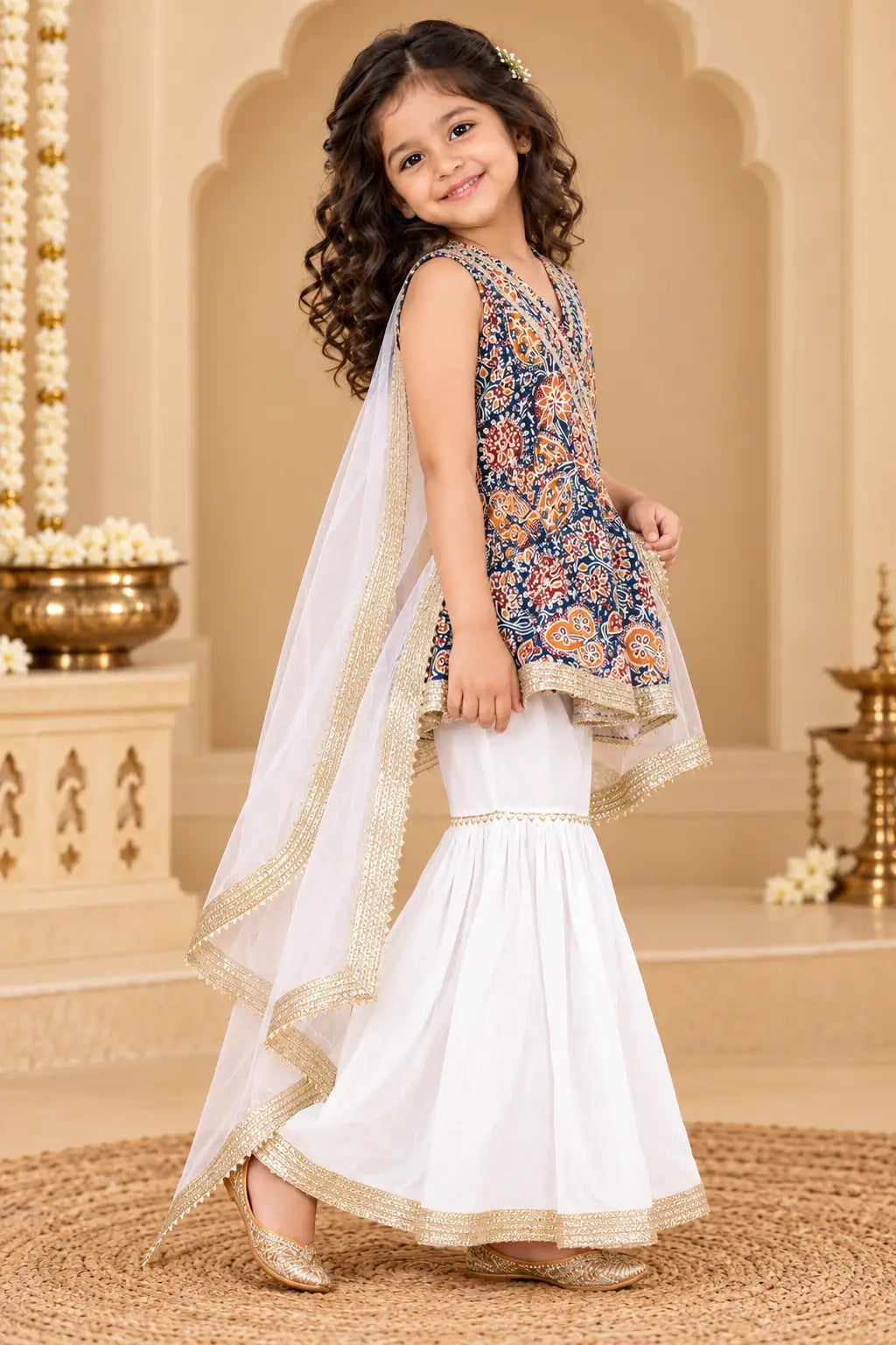 Sharara Suit for Girls - Elegant Party Wear Outfit (2-8Y)