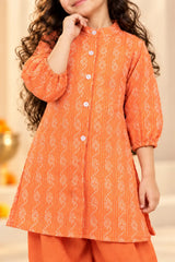 Orange Dhoti-Kurti Duo