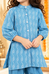 Dazzling Blue Dhoti-Kurti Duo