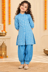 Dazzling Blue Dhoti-Kurti Duo