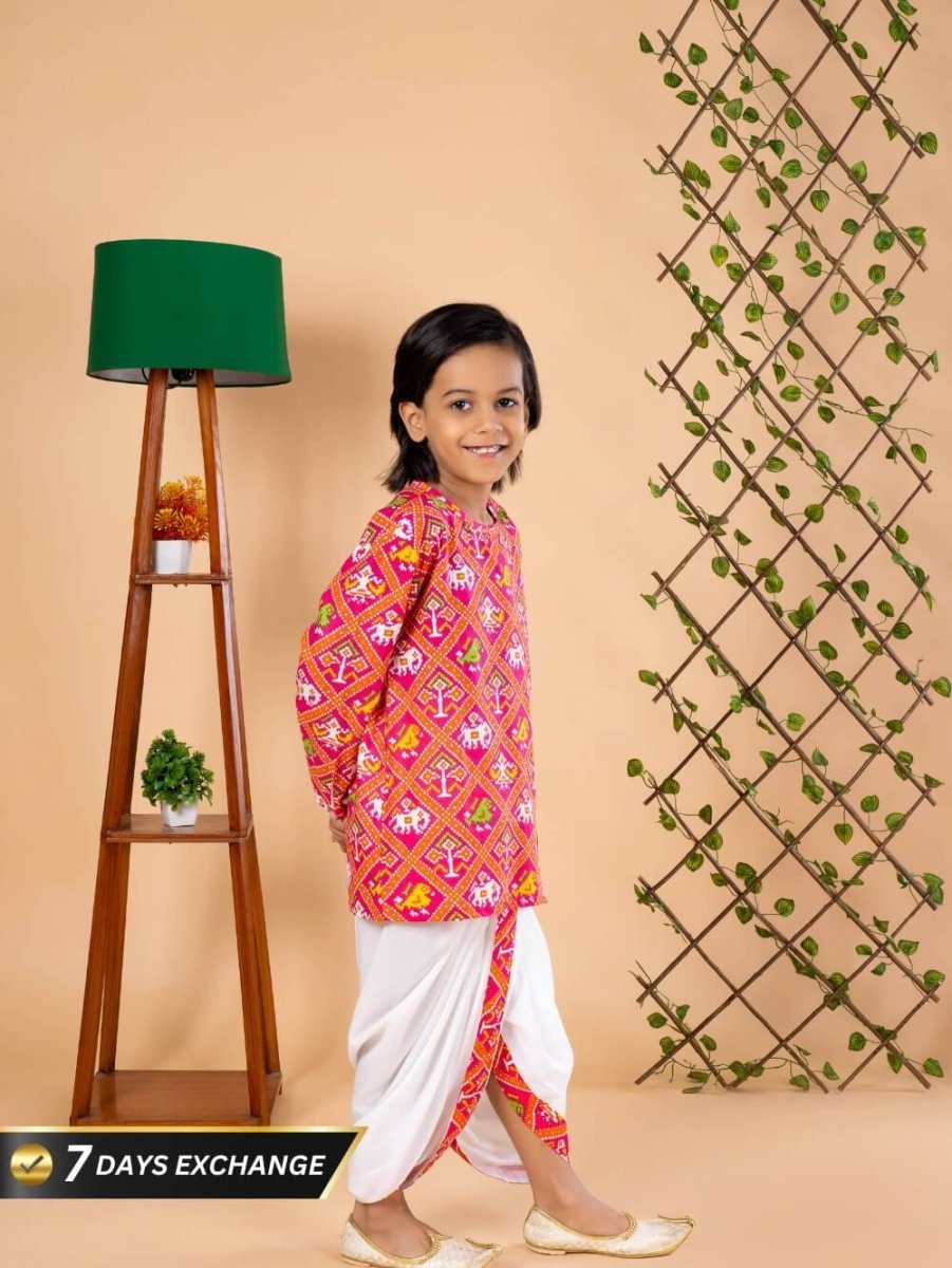Jaipur Magic Kurta & Dhoti - Bebe Unicorn