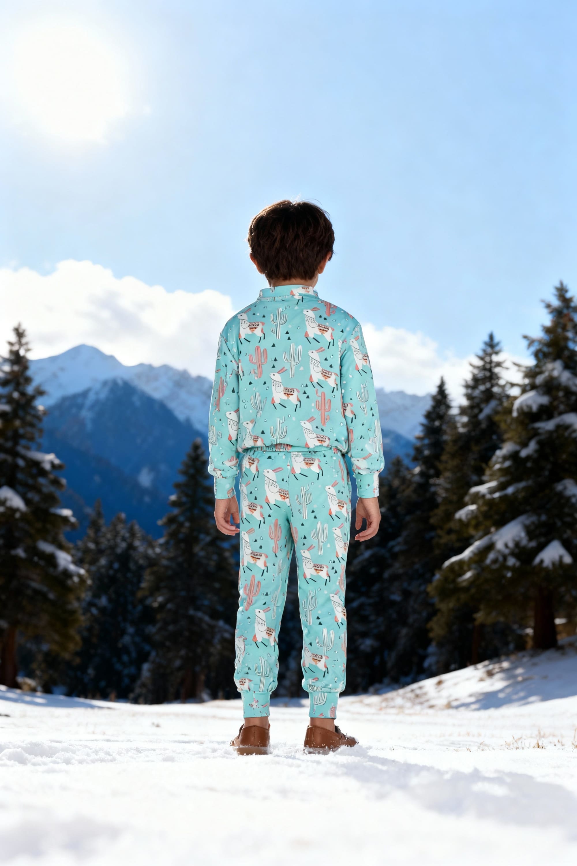 Bebe Unicorn Gender Neutral Looper Coord Set (Llama)